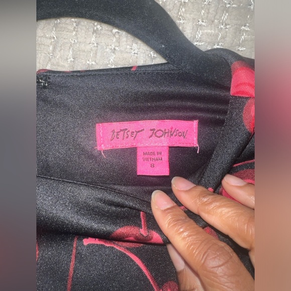 BETSY JOHNSON Cherry Print Scuba m Dress Size 8 - Picture 7 of 9